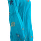 Johnny Was Aqua Embroidered Ocean Life Tunic Dress Size S