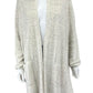 EILEEN FISHER Ivory Organic Cotton Sweater Duster Cardigan Size M