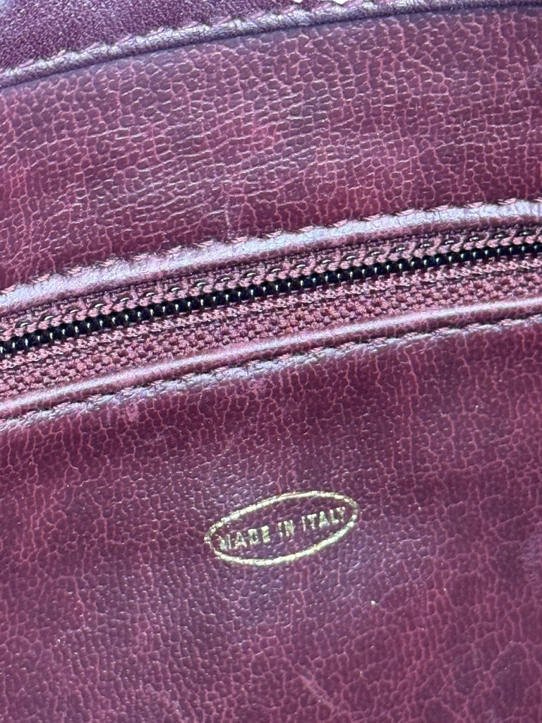 CHANEL Vintage Burgundy Leather Shoulder Bag