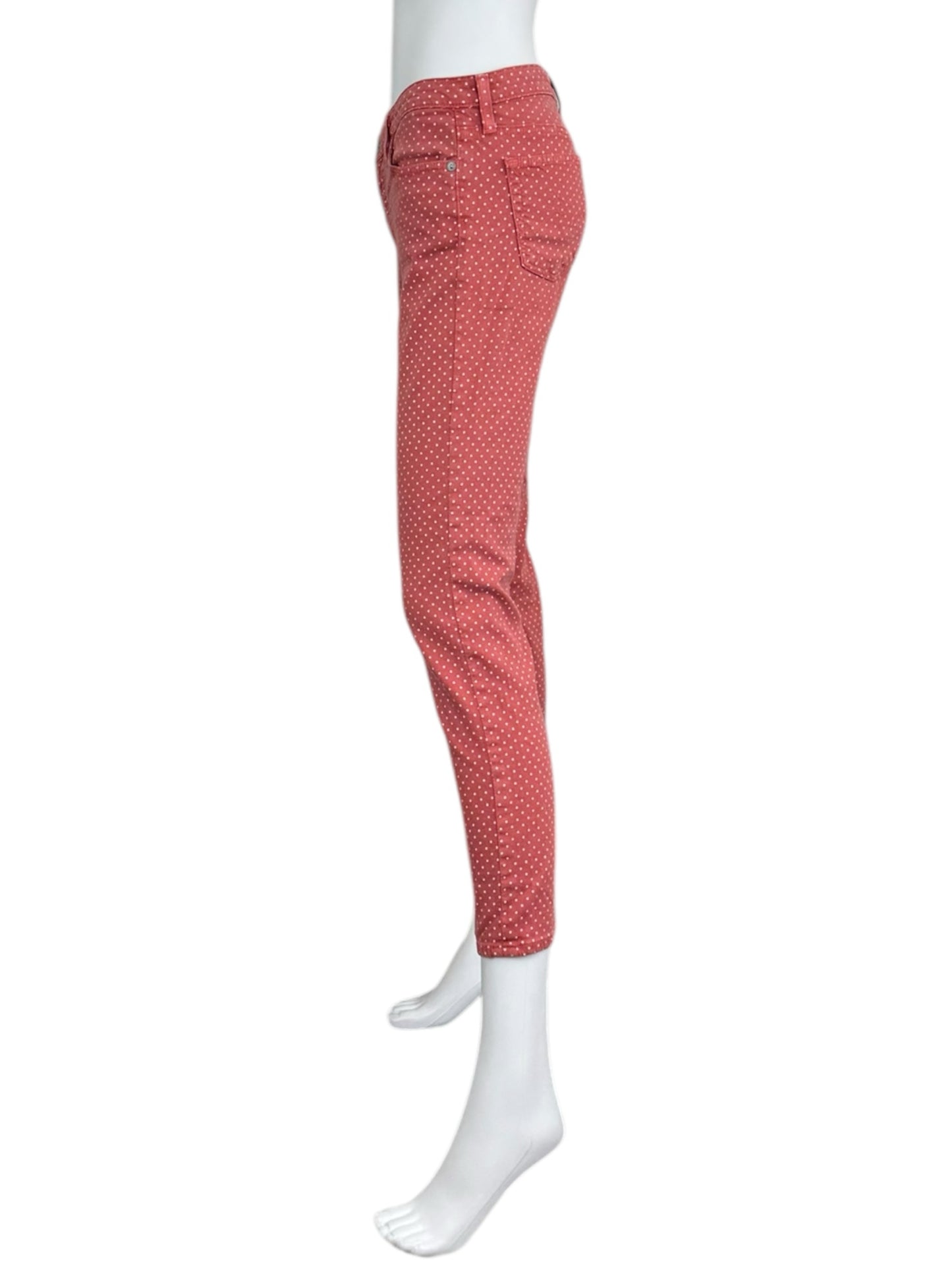Adriano Goldschmid Red STEVIE Polka Dot Jeans Size 27