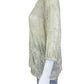 Johnny Was Cream Floral Button-Down Shirt Size XS