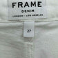 FRAME White Denim Mini Skirt Size 27