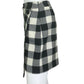MILLY 100% Virgin Wool Black Plaid Skirt Size 2