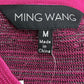 MING WANG Black And Pink Knit Jacket Size S