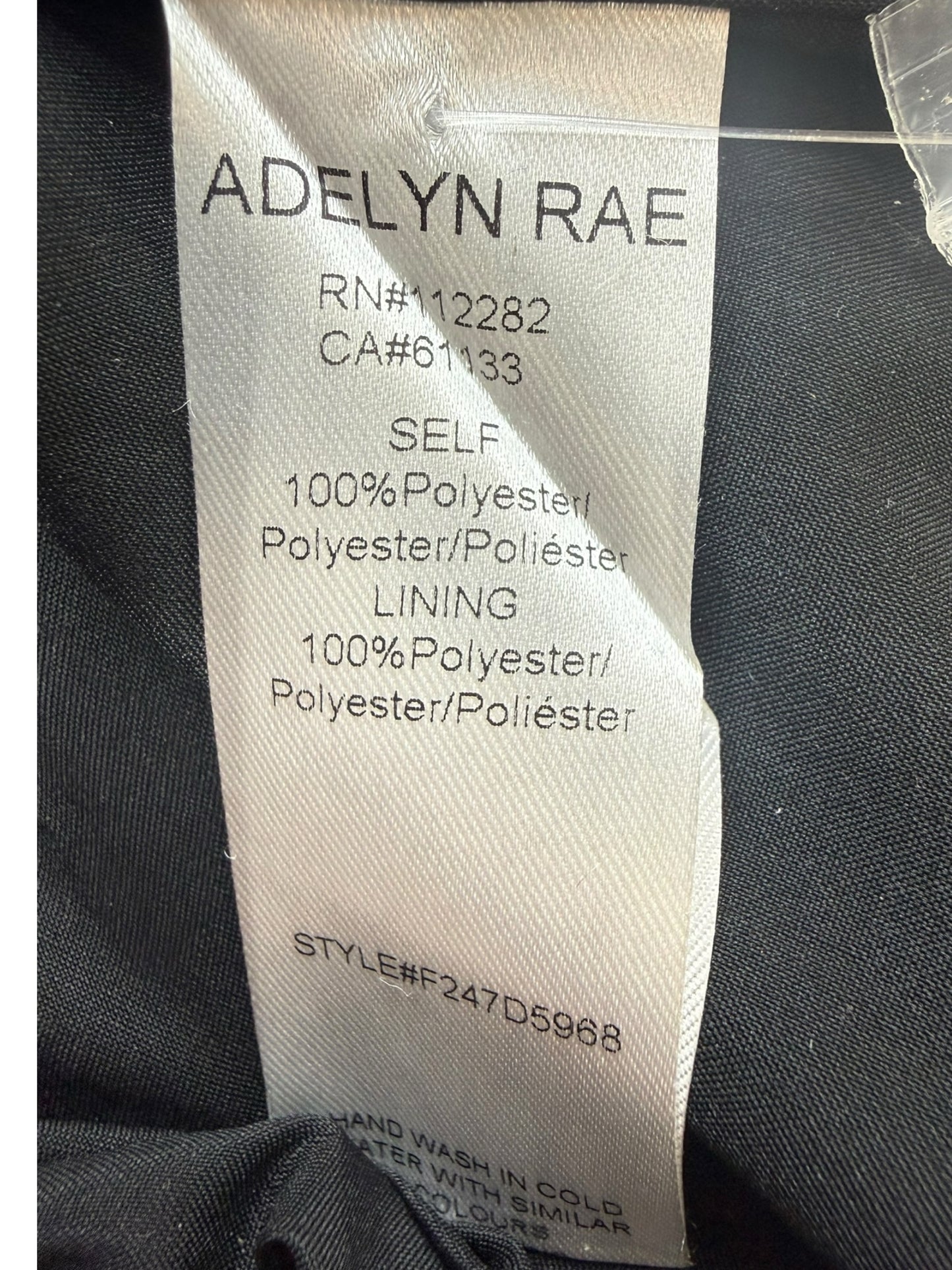 Adelyn Rae NWT Black Darlene Polkadot Mini Dress Size M