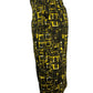 MILLY Black and Yellow Patterned Midi Skirt NWT Size 6