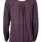 Johnny Was Purple Embroidered Blouse Size S