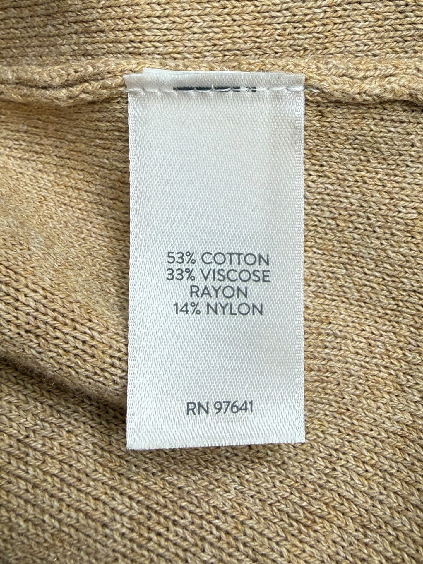 J. Jill Tan Sweater Knit Blazer Size XL