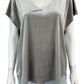 GF Collection Gray Velvet Blouse Size L