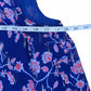 REBECCA TAYLOR Blue Floral Silk Print Shell Size 2