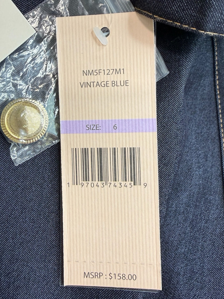 Nanette Lepore NWT Blue Chambray Shirt Dress Size 6