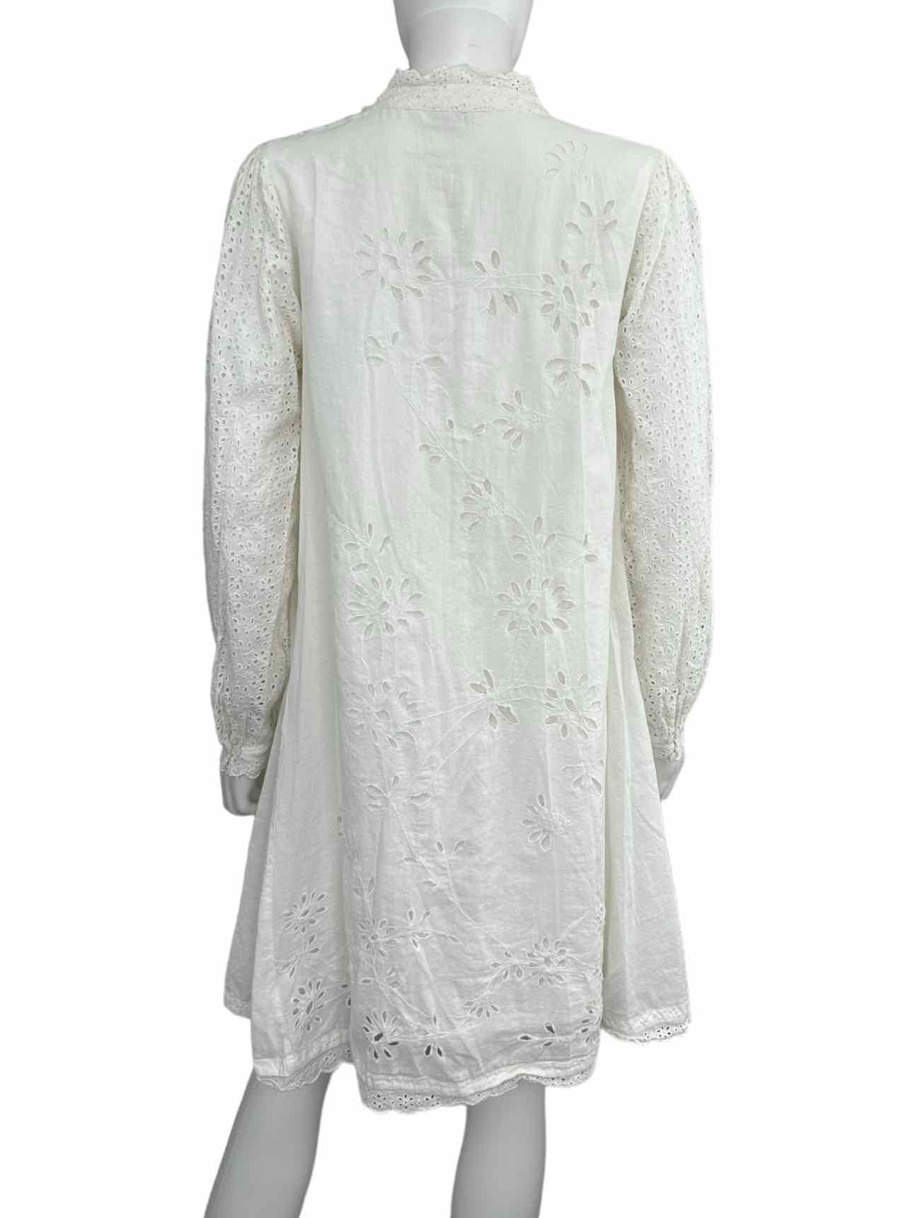 by TiMo White Eyelet Dress Size S