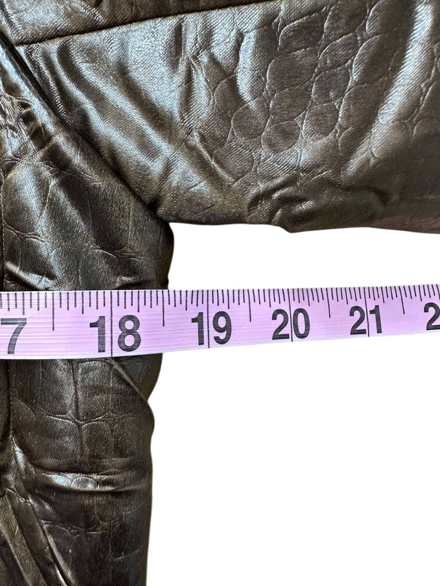 LAFAYETTE 148 NEW YORK Brown Vegan  Leather Blazer Size 10