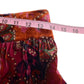 Cynthia Steffe Maroon Velvet Paisley Midi Skirt Size 6