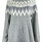 chicos Gray Nordic Sweater Size L