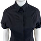 Theory Black Linen Romper Size 2
