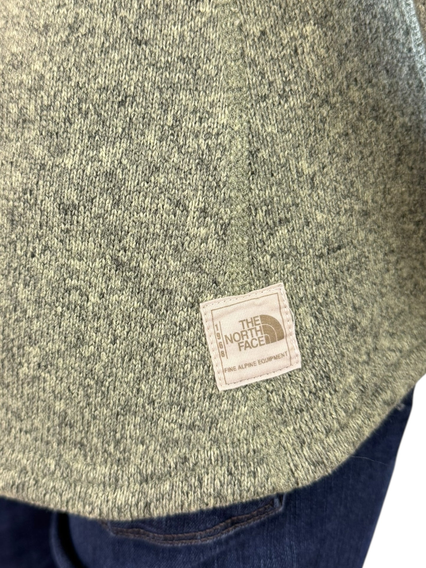 North Face Green Mountain Knit Sweatshirt Size S