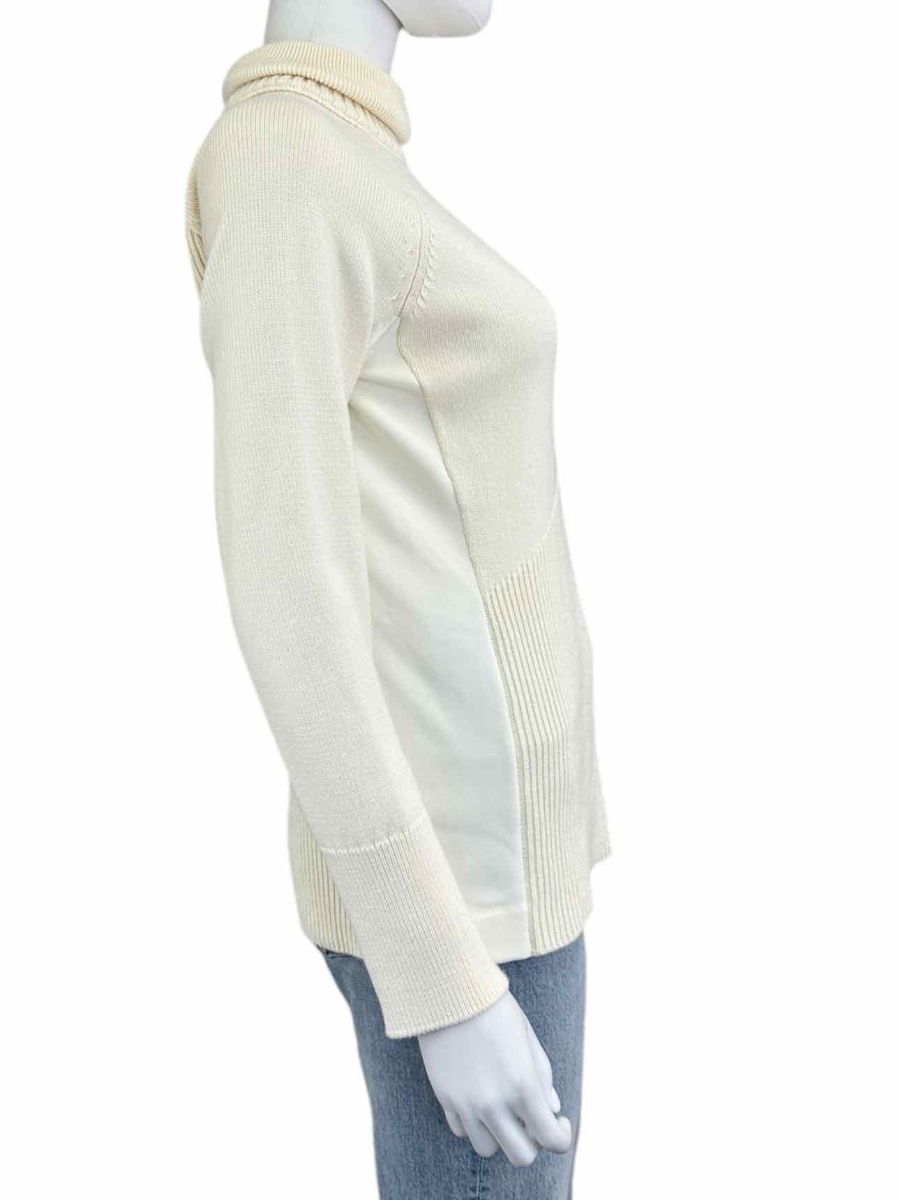 ATHLETA Cream Turtleneck Sweater Size S