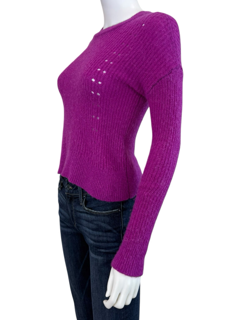 BANANA REPUBLIC Purple Wool Alpaca Sweater Size XS