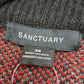 SANCTUARY NWT Black Plaid Knit Jacket Size XS