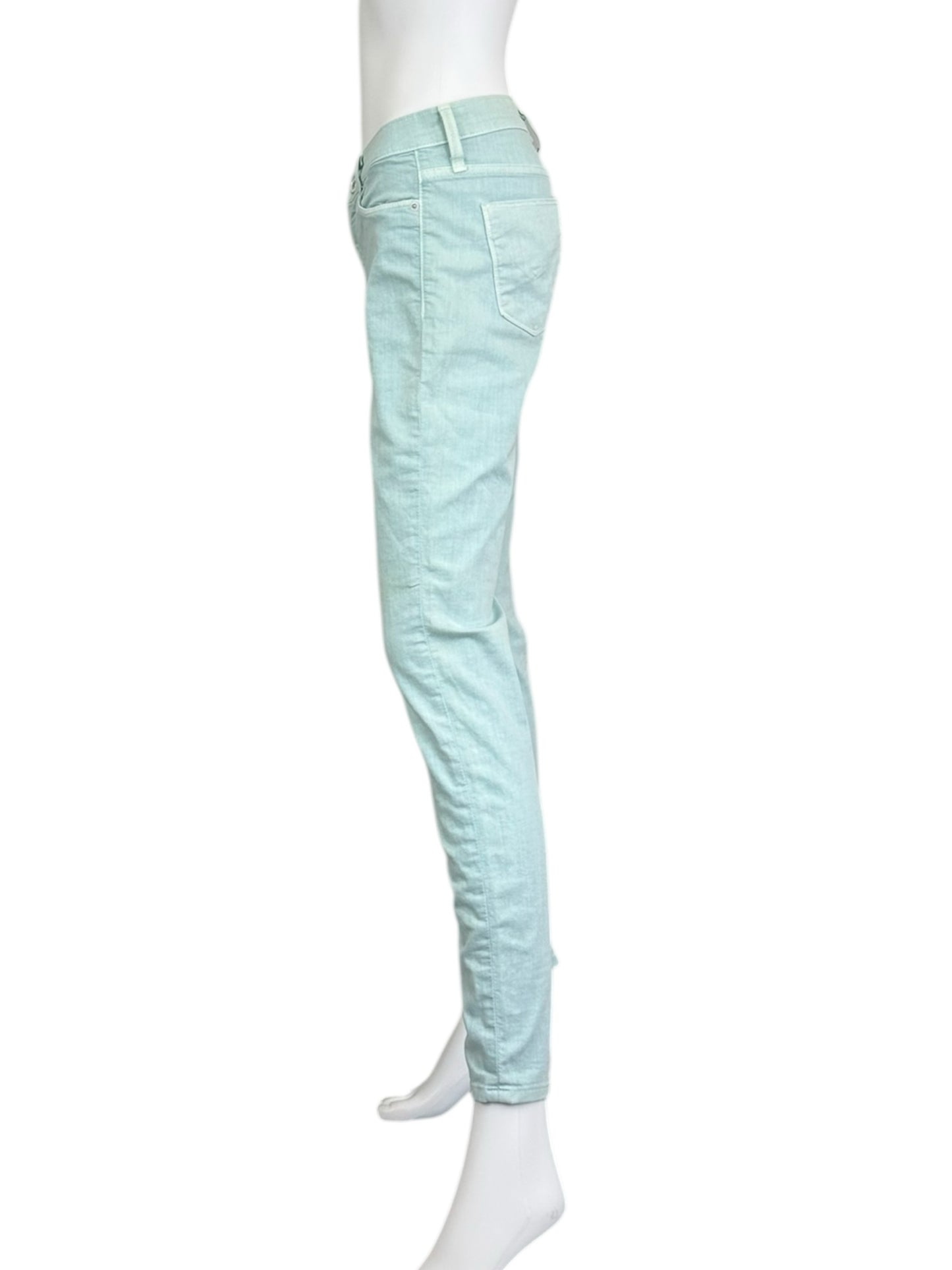 HUDSON Mint Green NICO Super Skinny Jeans Size 28
