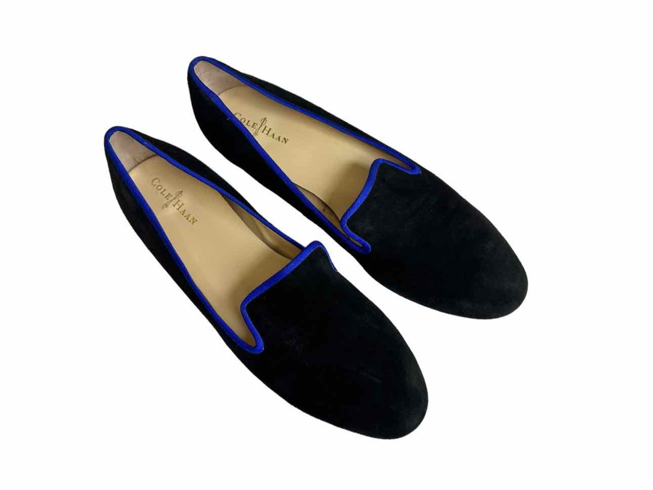 Cole Haan Black Suede Ballet Flats Size 7.5