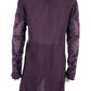 Johnny Was Purple Embroidered Tunic Top Size XS