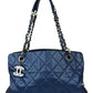 CHANEL Blue Caviar Leather Shopping Tote