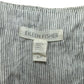 EILEEN FISHER White Striped 100% Organic Linen Dress Size S