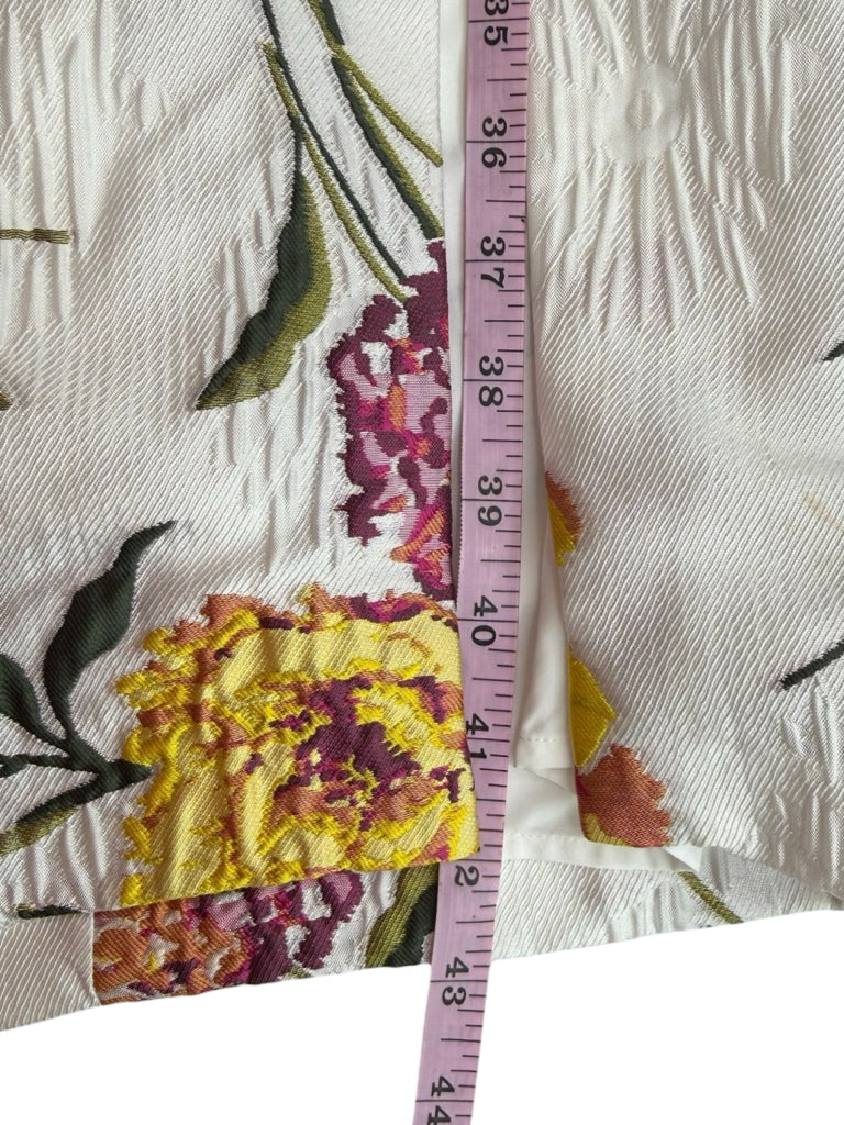 AMANDA UPRICHARD NWT Ivory Floral Strapless Midi Dress Size XS