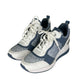 MICHAEL Michael Kors Blue Georgie Trainer High Top Sneakers Size 7
