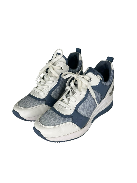 MICHAEL Michael Kors Blue Georgie Trainer High Top Sneakers Size 7
