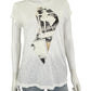 Michael Stars White Graphic Tee Size O/S