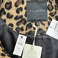 Talbots NWT Brown Leopard Print Wool Coat Size M