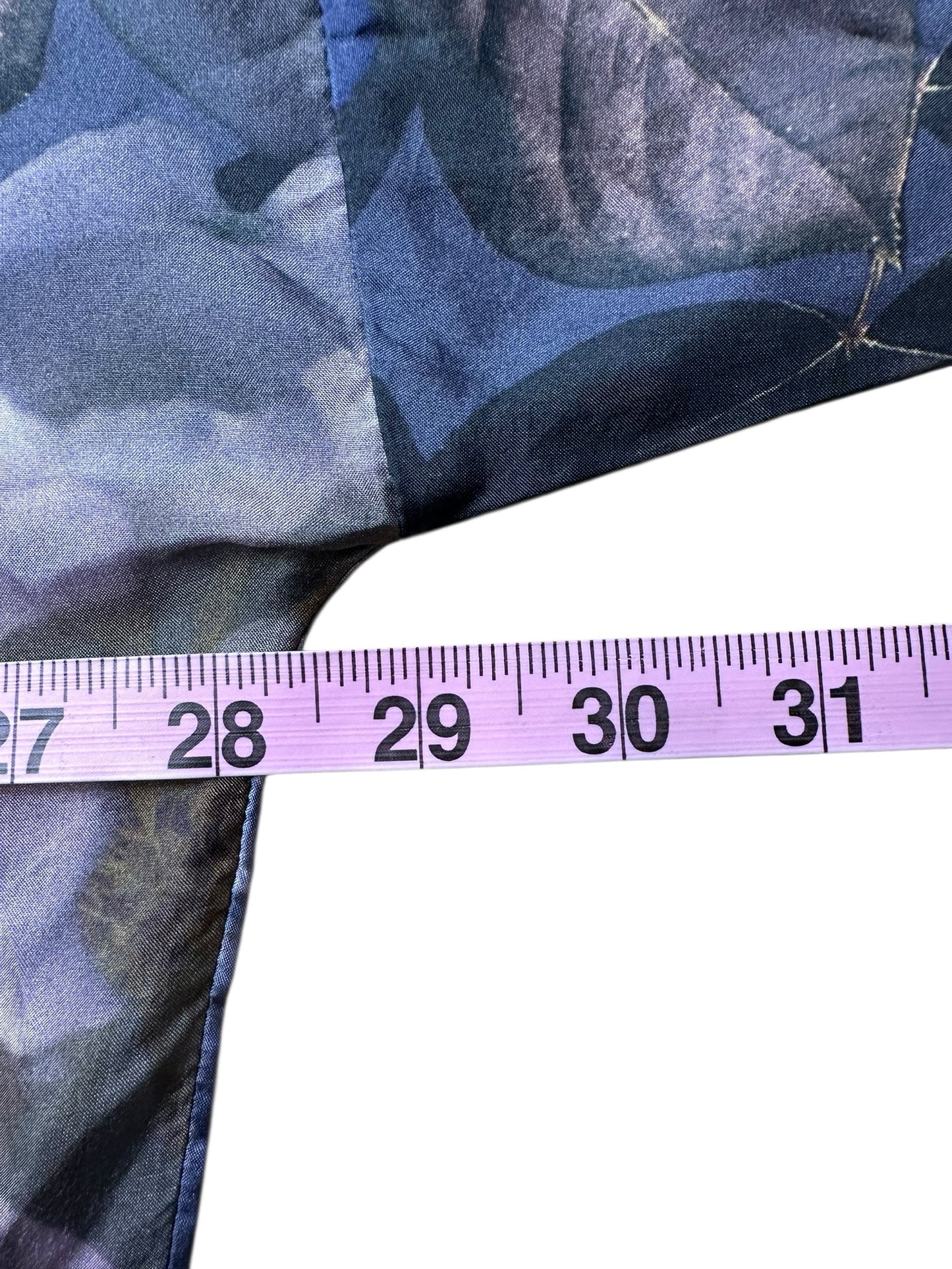 Johnny Was NWT 100% Silk Print Button-Down Shirt Size L