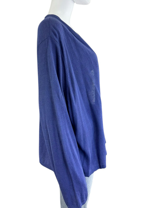 J. Jill NWT Purple Linen Button Down Cardigan Size 3X