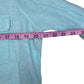 Talbots 100% Linen Aqua Button-Down Shirt Size M