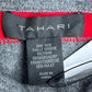 TAHARI Grey Knit Wool Blend Poncho Size O/S