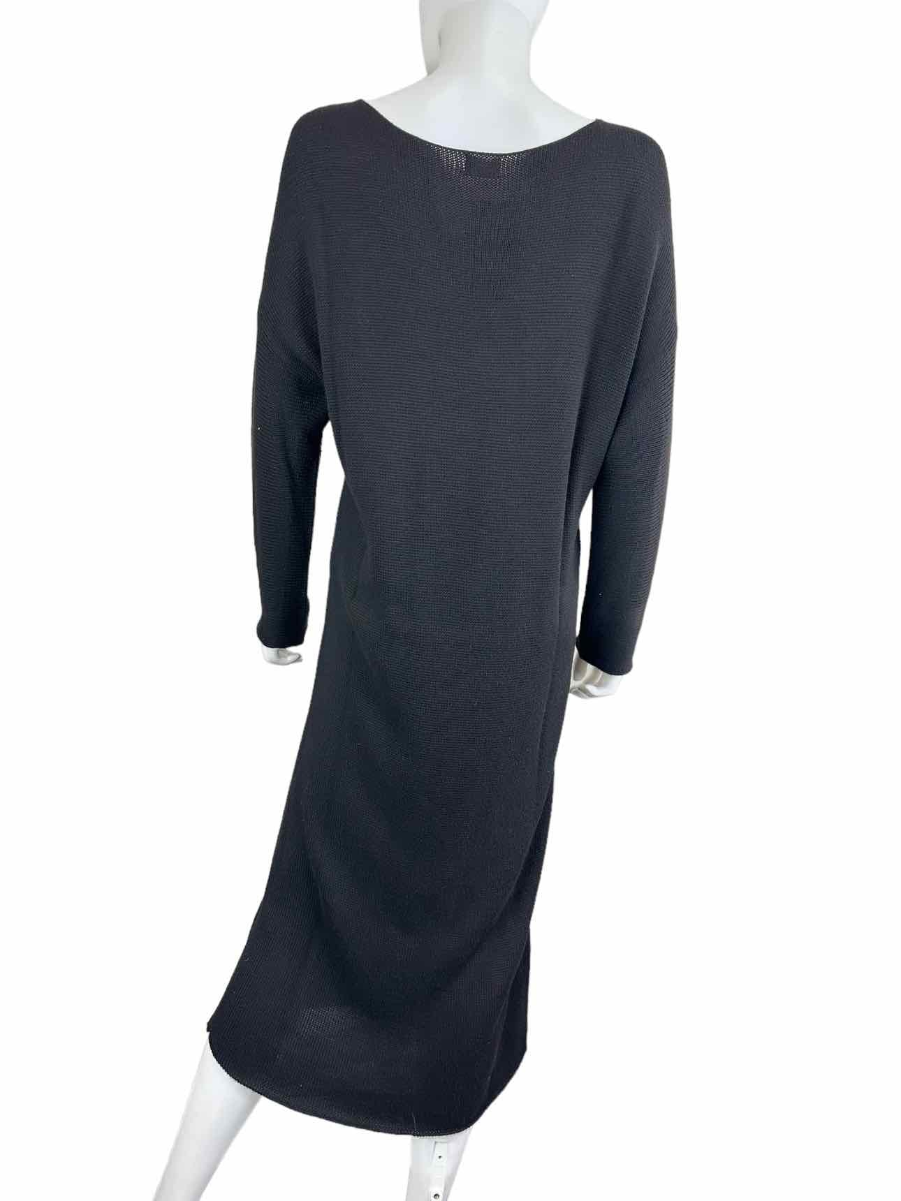 ESCUDO Black Midi Sweater Dress Size S/M