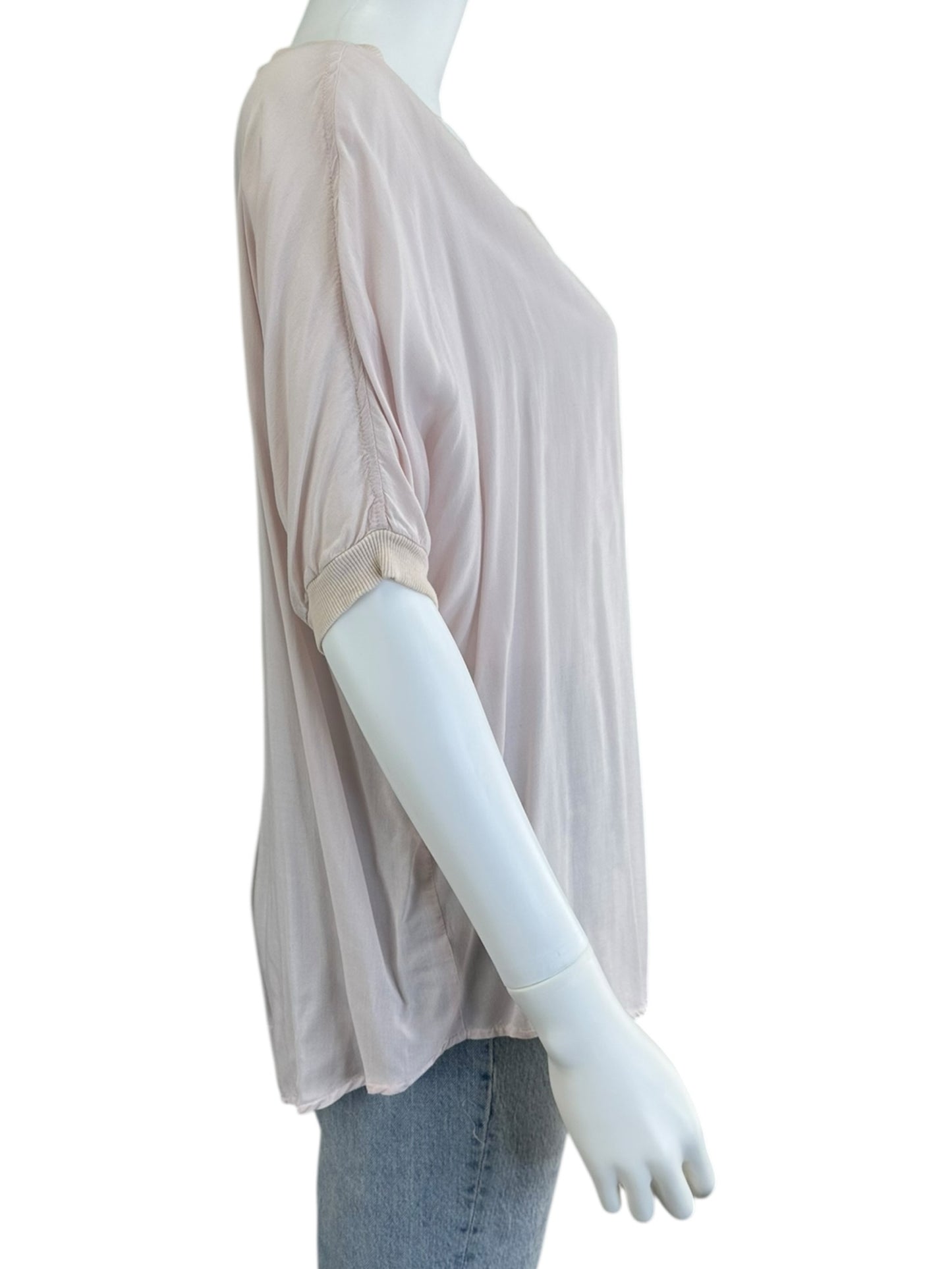 velvet BY GRAHAM & SPENCER Pink Oversized Top Size S