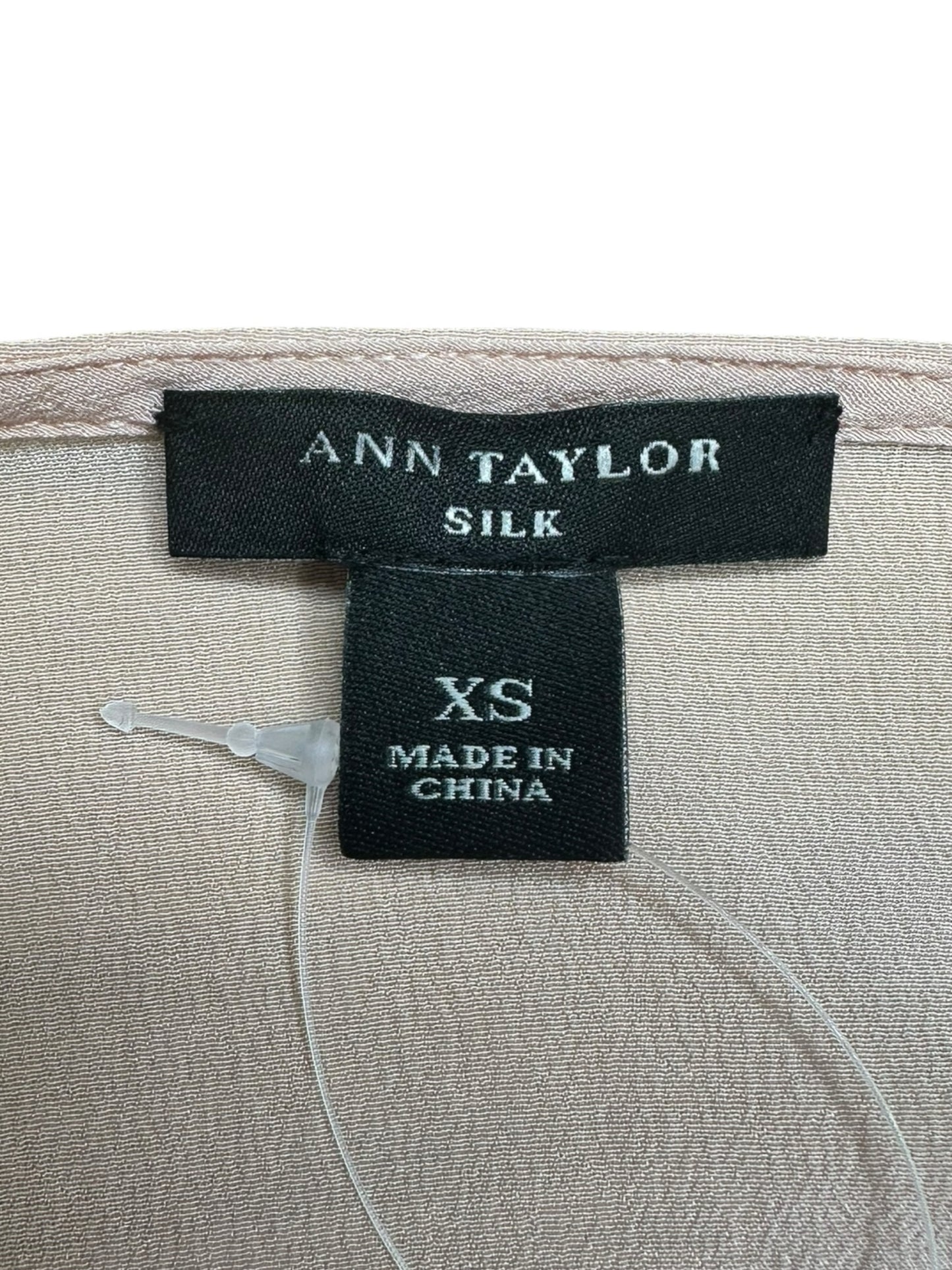 Ann Taylor 100% Silk Pink Blouse Size XS