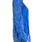 Johnny Was Blue Embroidered Button-Down Size XS