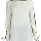 LAFAYETTE 148 NEW YORK Ivory 100% Silk Blouse Size M
