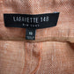 LAFAYETTE 148 NEW YORK Orange Linen 2 PC Blazer Set Size 10