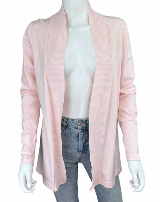 J'ENVIE Pink Open Front Sweater Cardigan Size S