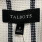 Talbots NWT White & Navy Vertical Stripe Blazer Size 8