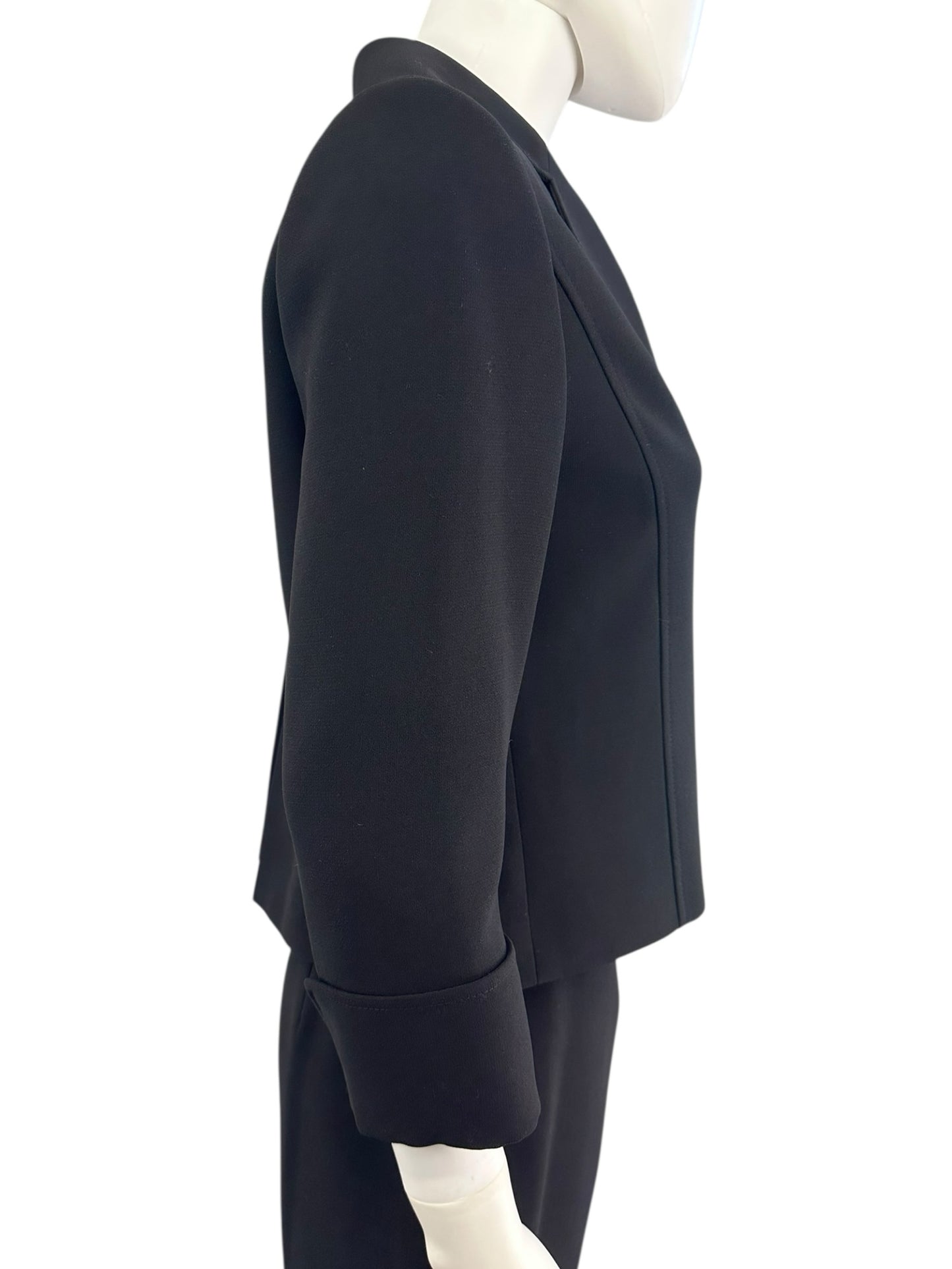 TAHARI Black Skirt Suit Size 4