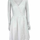 TRINA TURK NWT White Textured Sleeveless Dress Size 0