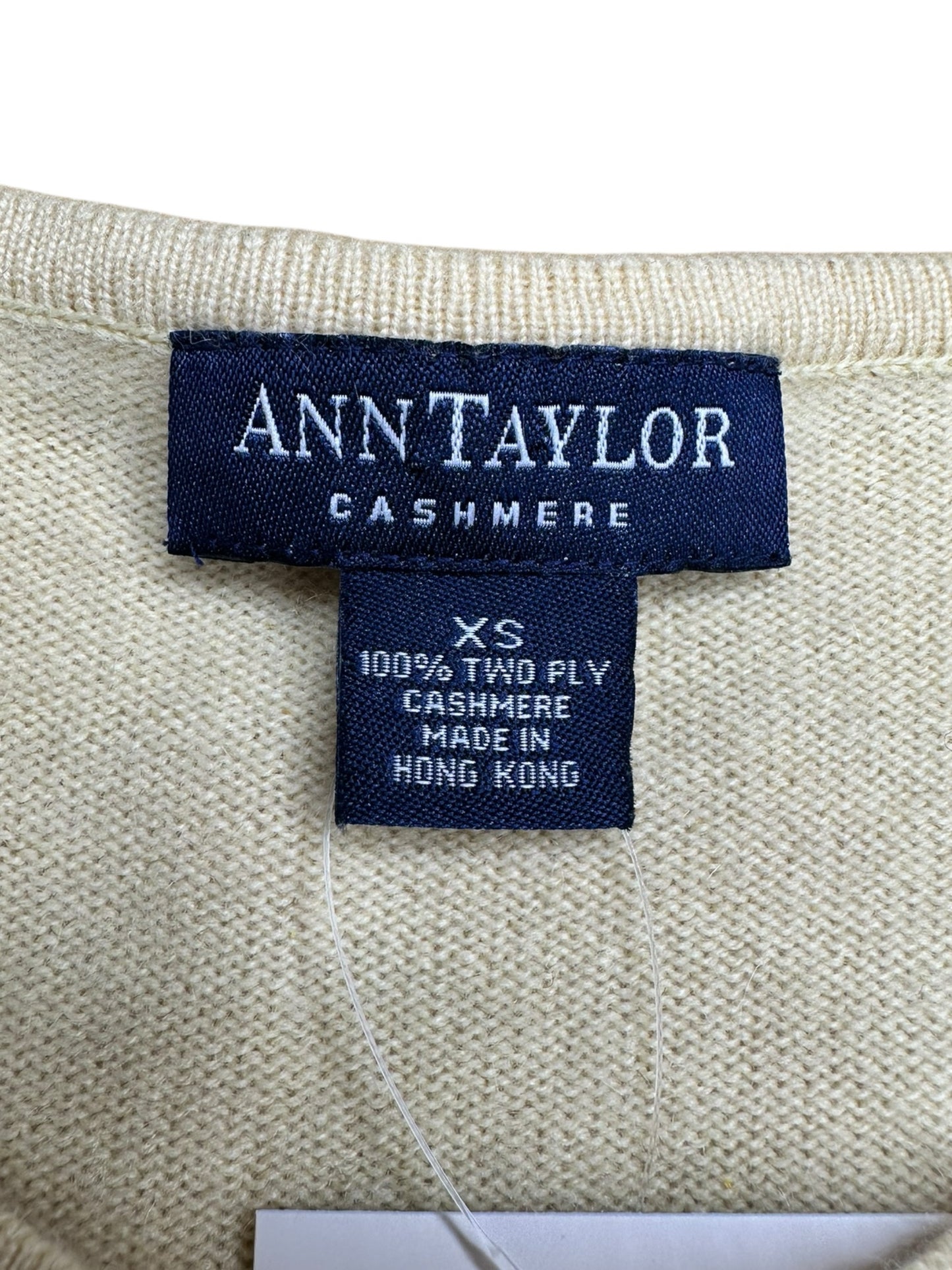 Ann Taylor 100% Cashmere Yellow Sweater Size XS
