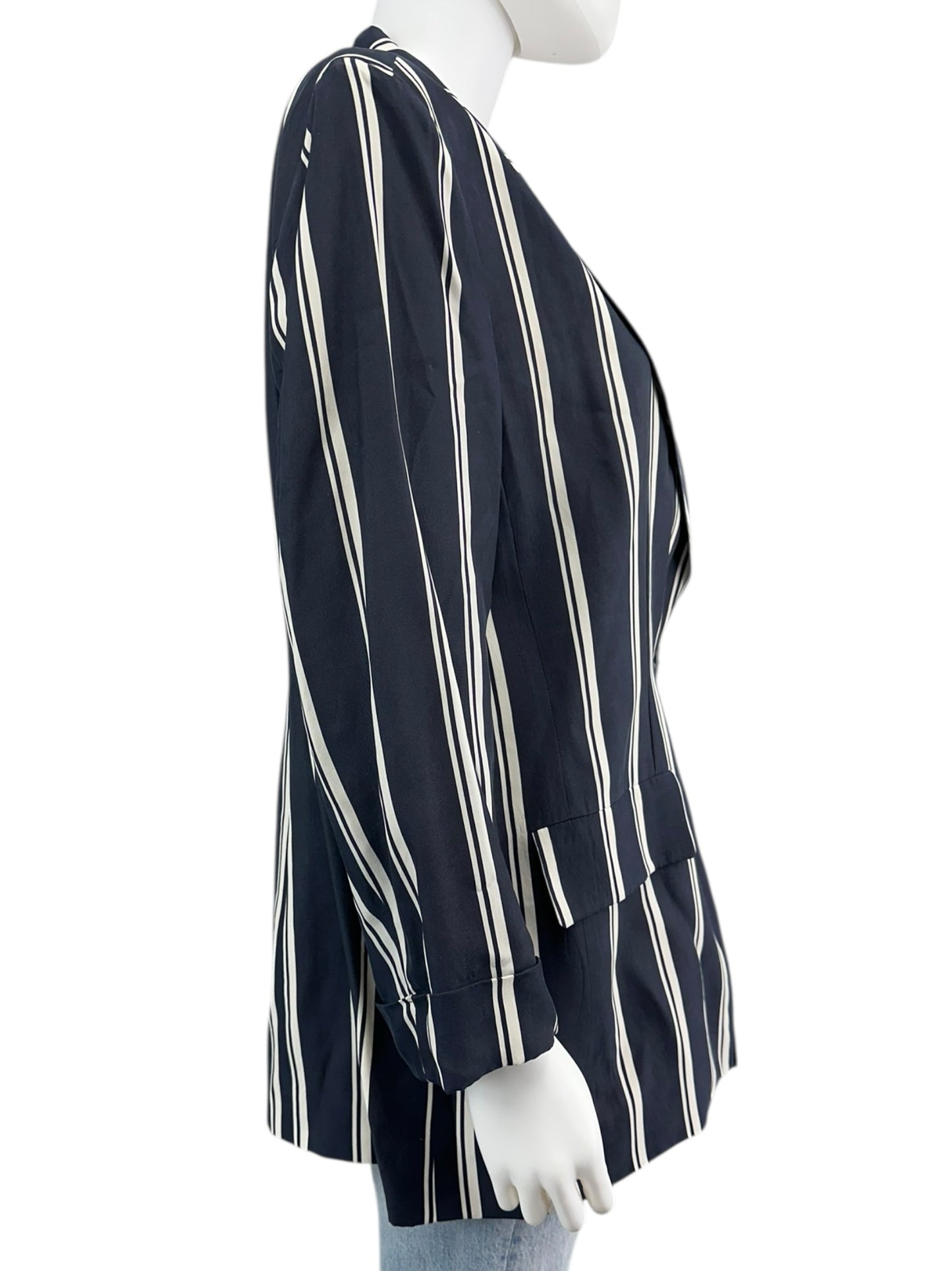 Iris Setlakwe Navy Striped Blazer Size 12